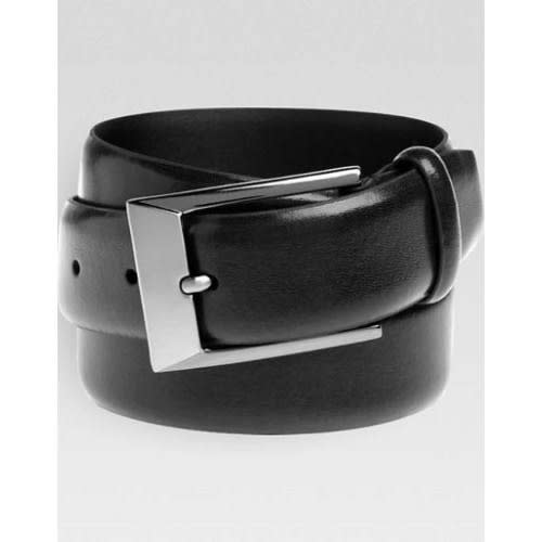 Men's Leather Belt - Black