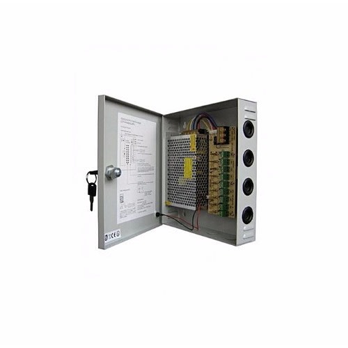 CCTV Power Supply 9 Ways 12v- 10A