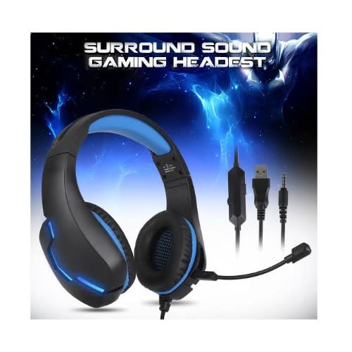 Gaming Headset Deep Bass With Stereo Speaker & Microphone