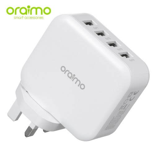 Phone Charger Uk Dual USB Ocw-u81f - White