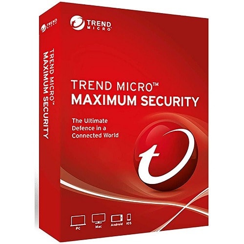 Trend Micro Maximum Security - 3 Pc's - 1 Year.