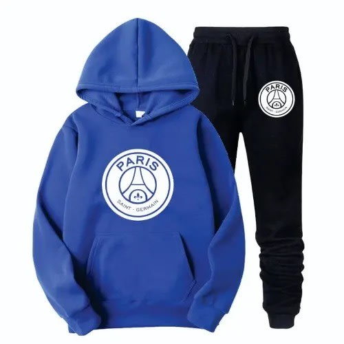 Unisex Hoodie And Jogger With Psg Logo Prints