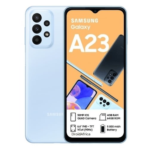 Galaxy A23 - 6.6" - 6GB RAM - 128GB ROM - Dual SIM - 4G LTE - 50MP - Fingerprint - 5000mAh - Blue