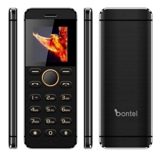 L1-super Slim Metal Body Mobile Phone - 1000mAh - Black