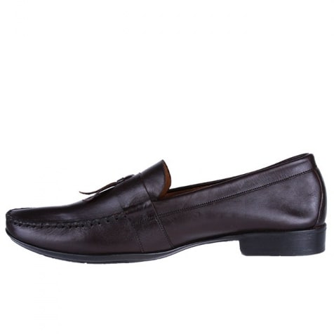 Loafers With Belt Detail - Brown