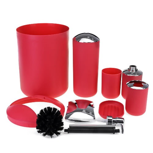 6pcs Bathroom Sets - Pink