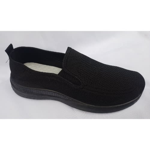 Men's Casual Lightweight Sport Black Sneakers