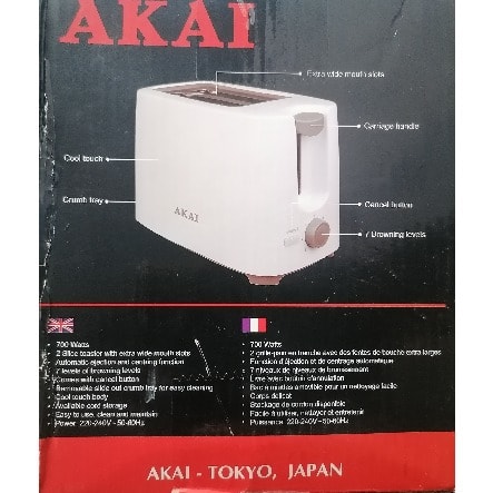 2 Slice Pop-up Toaster - 700w