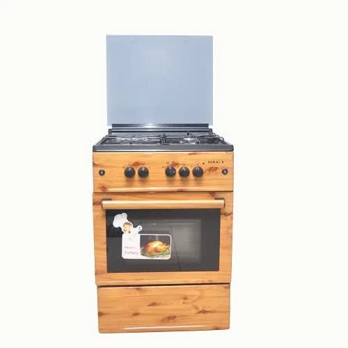 3 Gas Burners - 1 Hot Plate - Wooden Design
