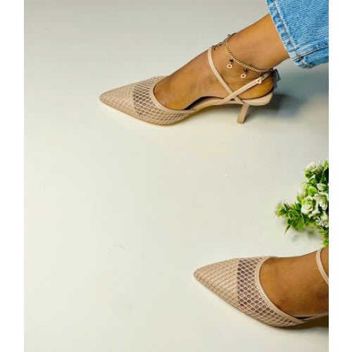 Stiletto Heel Sandals - Brown