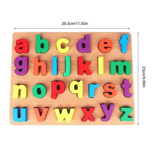 Wooden Montessori Alphabetic Small Letters Board