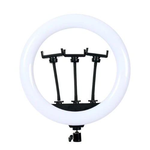 14 Inches Ring Light With 3 Phone Holder And Tripod Stand