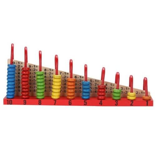 Wooden Abacus Calculation Shelf Counting Beads