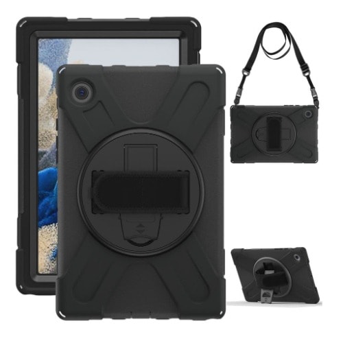 Rugged Defender Armored Shockproof Case For Samsung Tab A810.5 X200/205 With Strap, Stand
