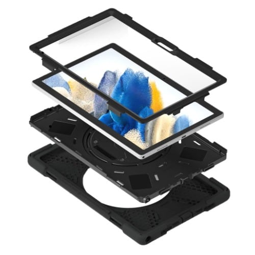 Rugged Defender Armored Shockproof Case For Samsung Tab A810.5 X200/205 With Strap, Stand