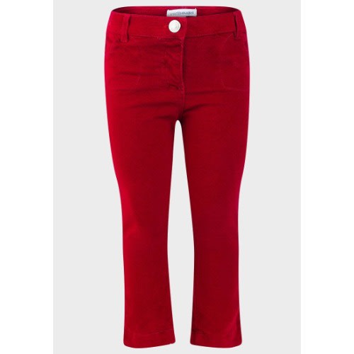 Girls Heart Pockets Velvet Trousers