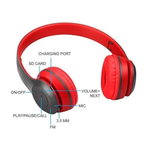 Foldable P47 Wireless Bluetooth Headphone