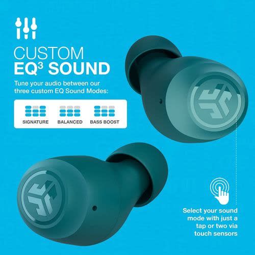 Jlab Go Air Pop True Wireless Bluetooth Earbuds + Charging Case- Teal