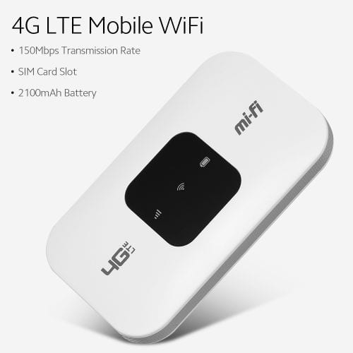 4g Lte Mobile Wifi Portable Hotspot 150mbps Mifi - 2100mAh