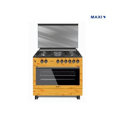 Style 4 Gas + 2 Electric Gas Cooker - Wood - 60 X 90cm - 1500W