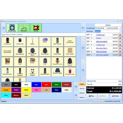 Cleanwash Laundry- Dry Cleaning, Tailoring, Sewing Management v2 - Enterprise