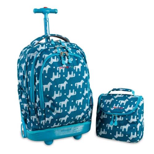 Pony Setbeamer Rolling Backpack And Lunchbag - 18