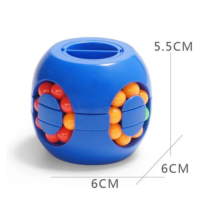 Colorful Magic Cube Little Magic Bean Rotating Cube Kids Stress Relief Toy For Adults kids Plastic 5-7 12-15 years Mini Cube