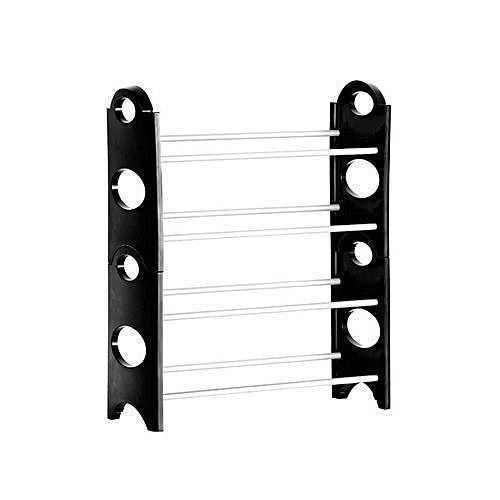 4 Layers Stackable Shoe Rack - 12 Pairs