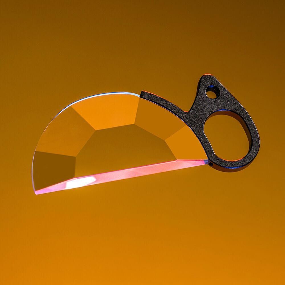 Camera Filter Photography Foreground Blur Film Photography Props Handheld Semicircle Glass Kaleidoscope Filter Camera Accessories