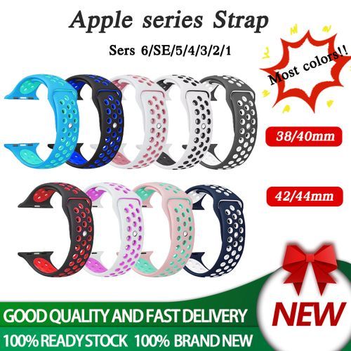 Apple Watch Strap Series 6 5 4 3 2 1 SE 42mm 44mm Watch Strap Silicone Iwatch Band