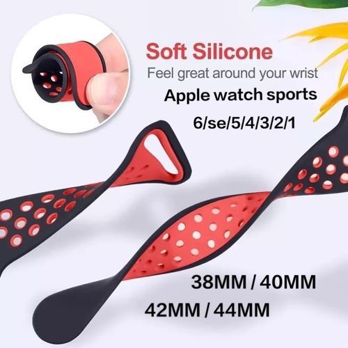 Apple Watch Strap Series 6 5 4 3 2 1 SE 42mm 44mm Watch Strap Silicone Iwatch Band
