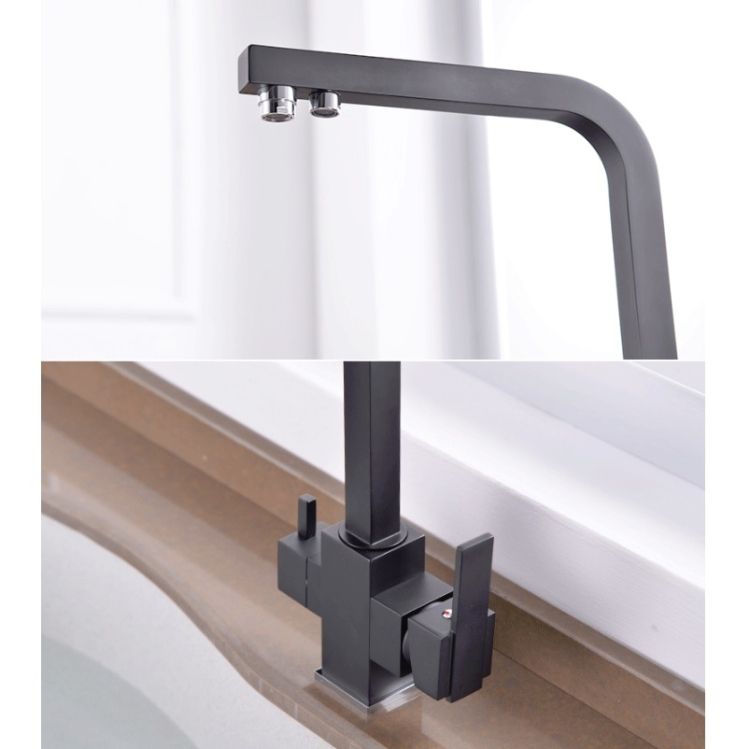 Sink Hot&Cold Water Purifier Faucet, Specification: Black