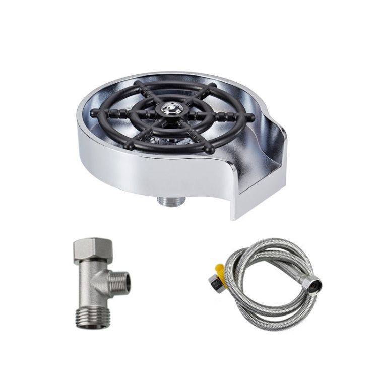 Spray Flusher Silver+Soft Hose+G1/2 Three-way