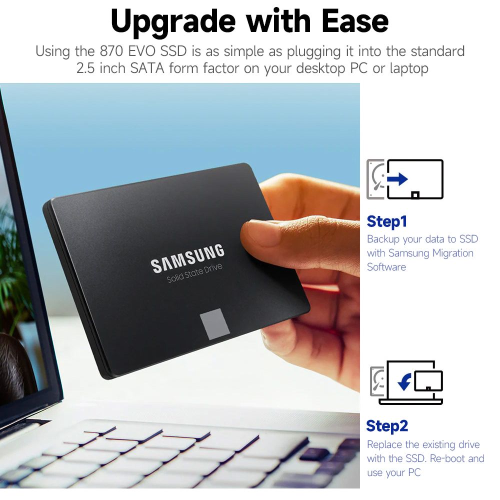 870 EVO 2TB 2.5 Inch SATA SSD Solid State Drive