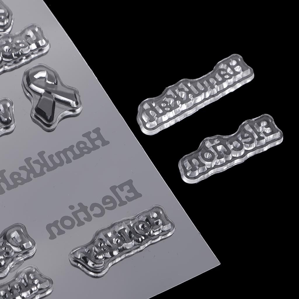 Transparent Stamp Seals Letters With Cartoon Pattern