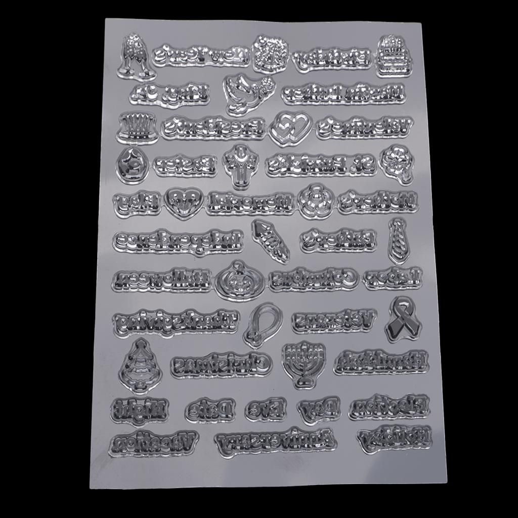 Transparent Stamp Seals Letters With Cartoon Pattern