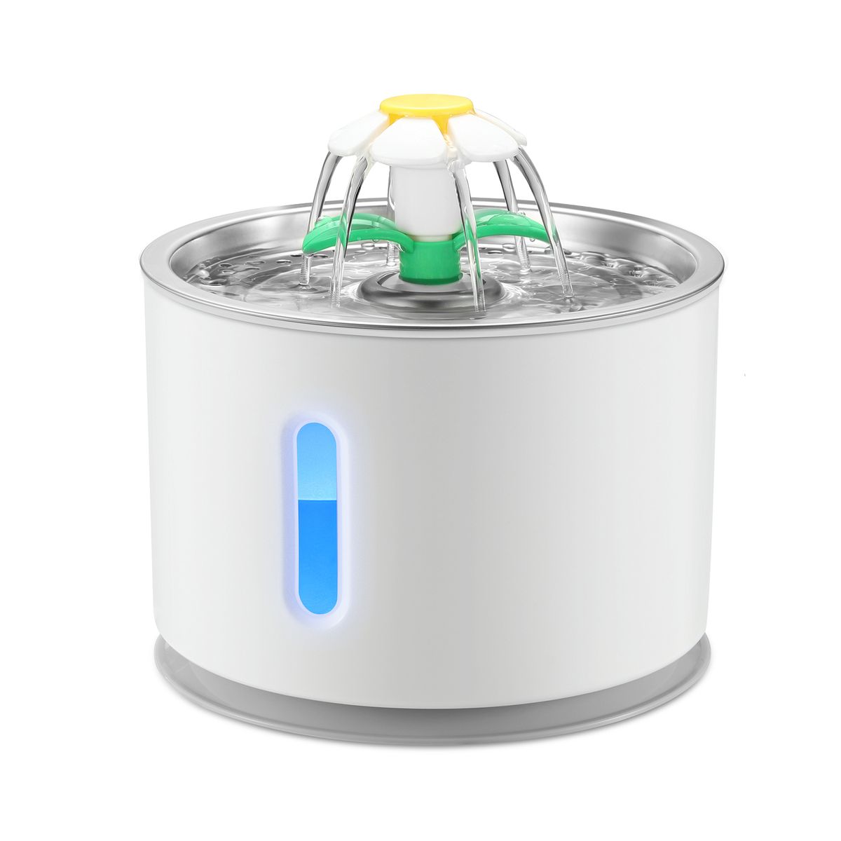 2.4LGrey Pet Fountain Automatic Cat & Dog Water Dispenser