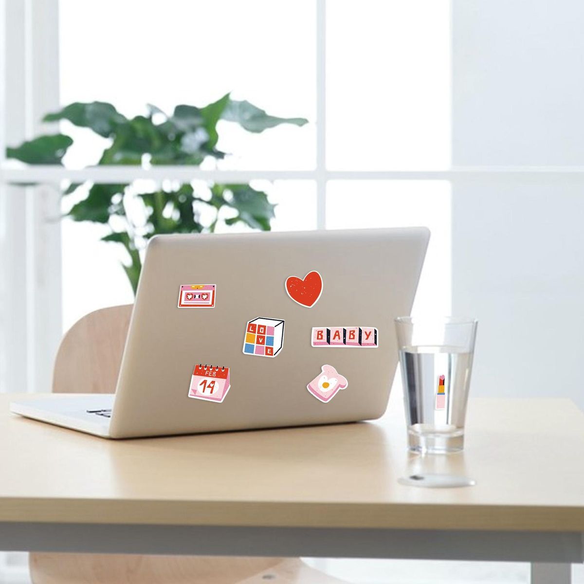 50PcsSet Valentine Stickers Children Hand Account Scrapbooking Stationery Stickers