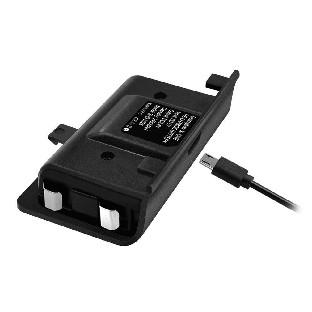 2400mAh Rechargeable Battery With USB Charging Cable For Xbox One Gamepad-black