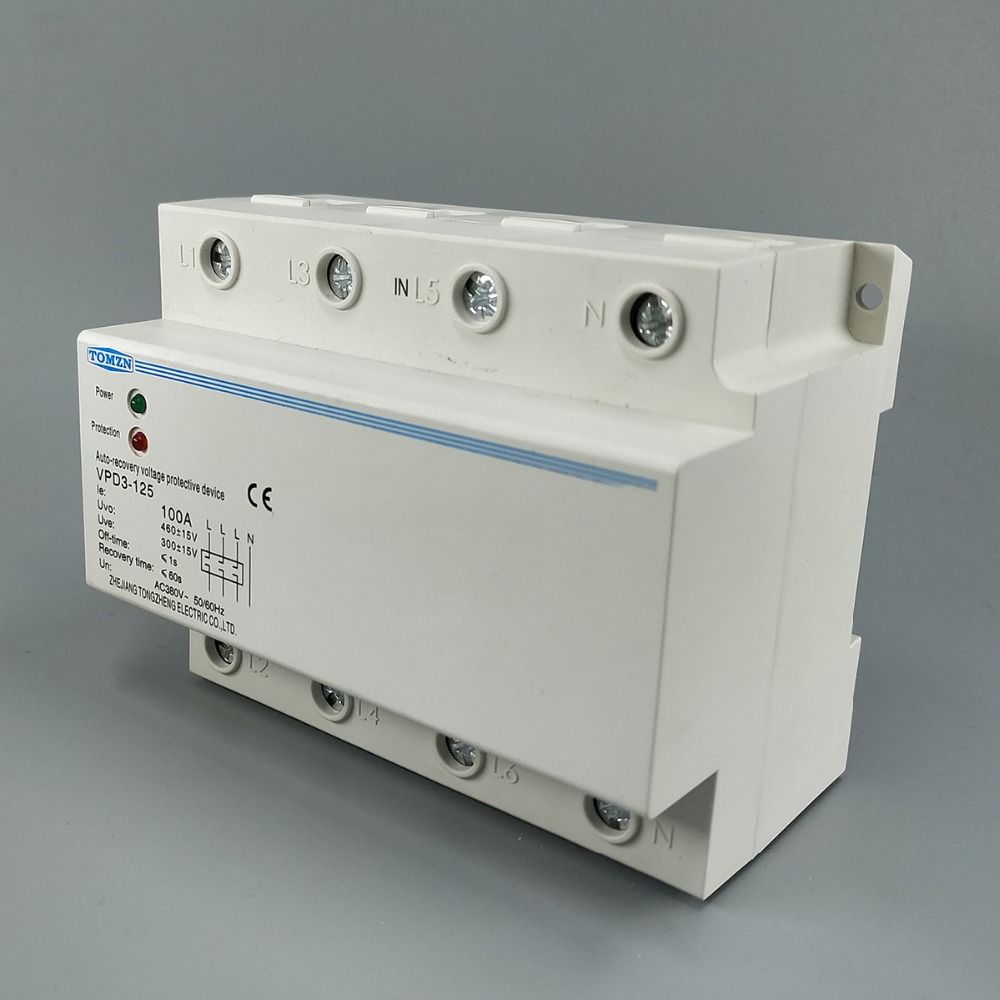 380V Recovery 100A Automatic Wire Phase Four Din Three Rail