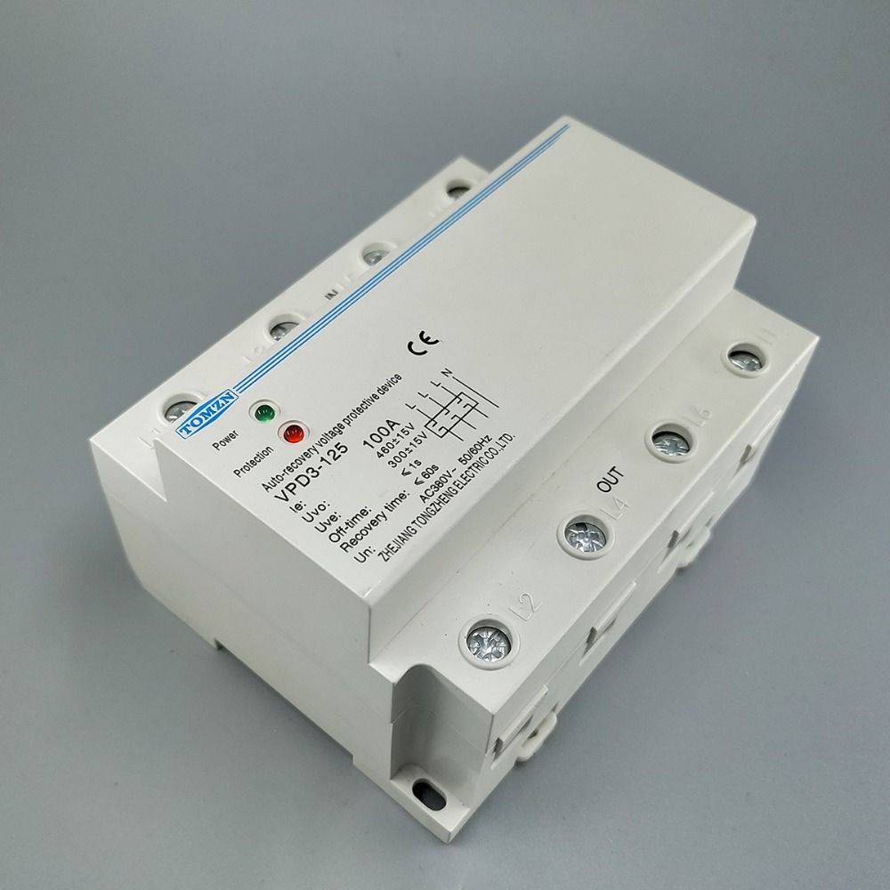 380V Recovery 100A Automatic Wire Phase Four Din Three Rail