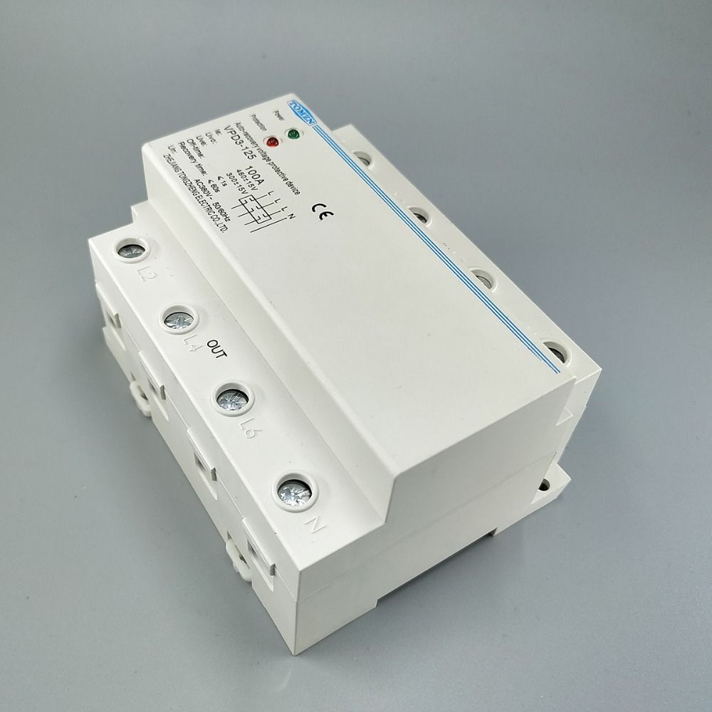 380V Recovery 100A Automatic Wire Phase Four Din Three Rail