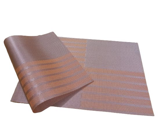 Woven Vinyl Washable Placemats For Dinning Table - 6 Pieces