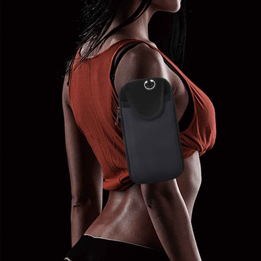 Sports Armband, Running Gym Universal Smartphone Arm Black