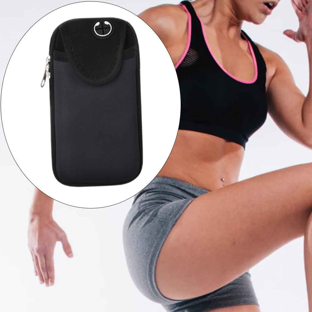 Sports Armband, Running Gym Universal Smartphone Arm Black