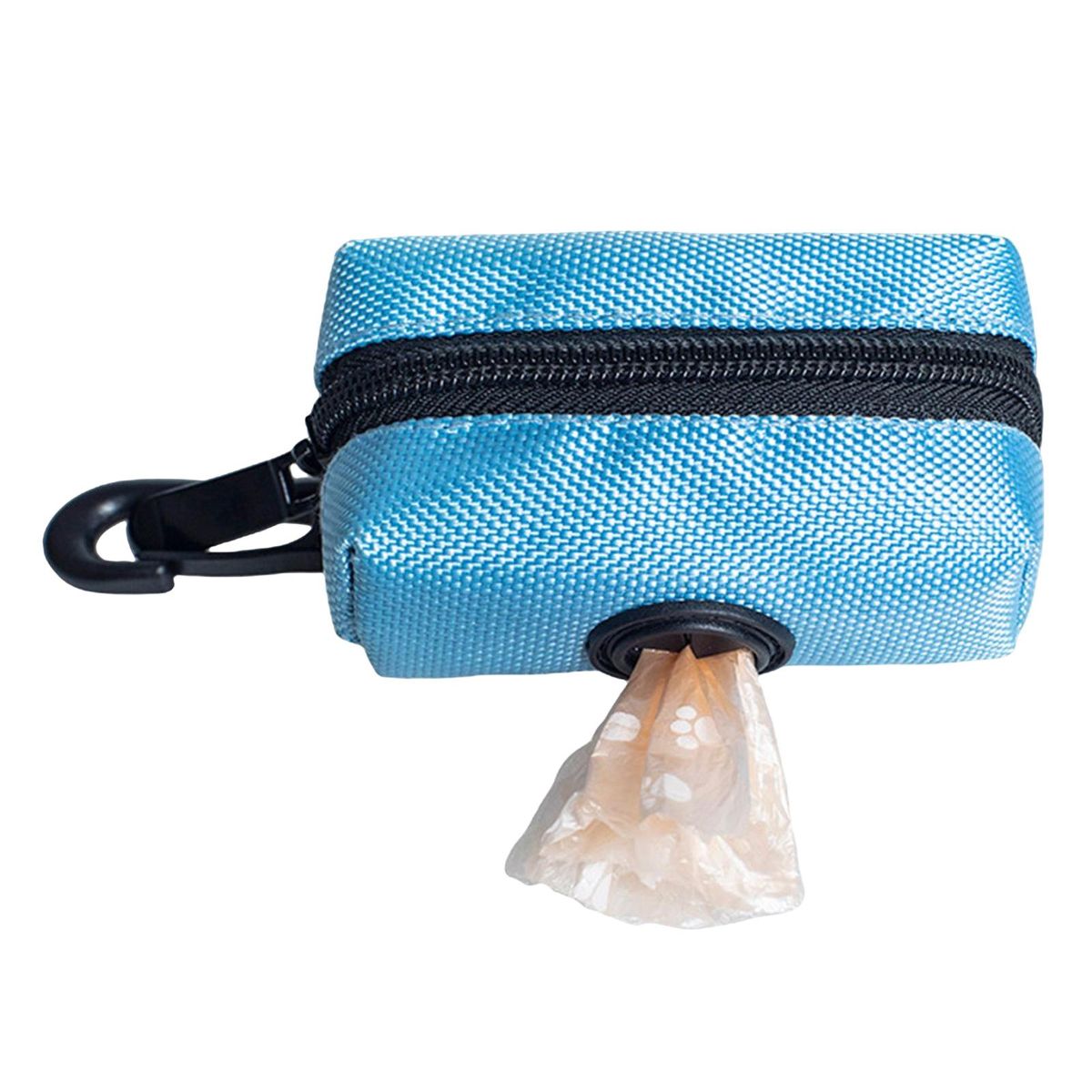 Travel Waste Bag Dispenser Carrier Case For Leash Blue