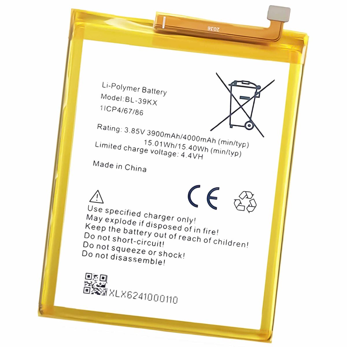 HOT 7  Replacement Battery X624 BL39-KX