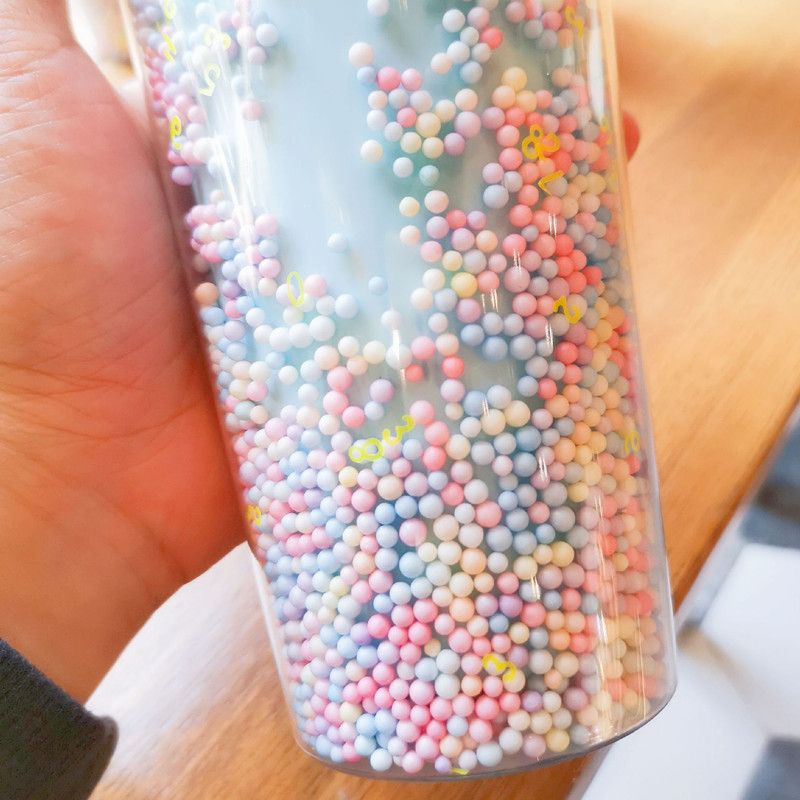 Cartoon Cute Rainbow Cup With Straw Double Plastic Bpa Free