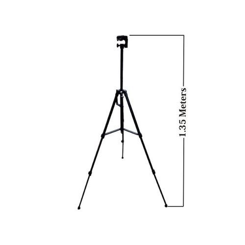 3366 Tripod For Camera And Phone With Phone Holder- Black.