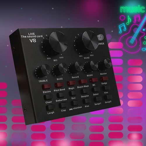 V8 Audio USB External Sound Card Show Soundcard